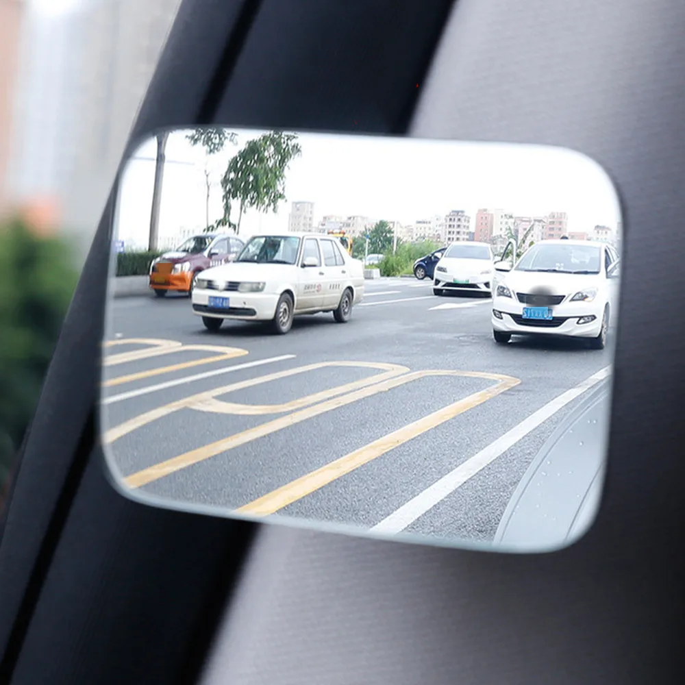Автомобилно огледало HD Изпъкнали Сляпа зона 360 Градуса Широкоугольное Регулируема Паркинг огледало без рамки