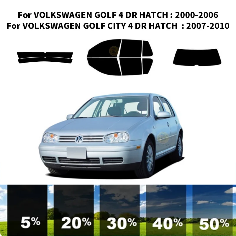Комплект за UV-оцветяването на автомобилни прозорци от нанокерамики, автомобили фолио за прозорци VOLKSWAGEN GOLF 4 DR HATCH 2000-2006