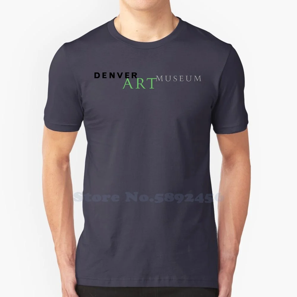 Лого Денверского художествен музей 2023, градинска тениска, тениски с графичен модел на по-високо качество