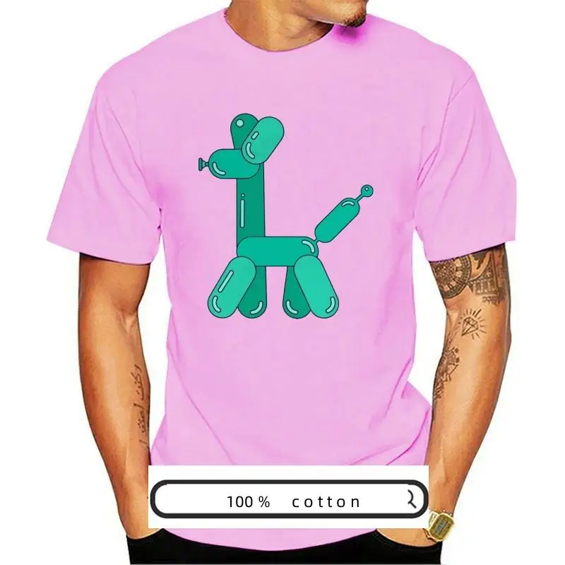 Нова забавна шега балон домашен Любимец Куче, Клоун K9 Party Трик Мъжка тениска от 100% памук, Градинска ежедневни тениска