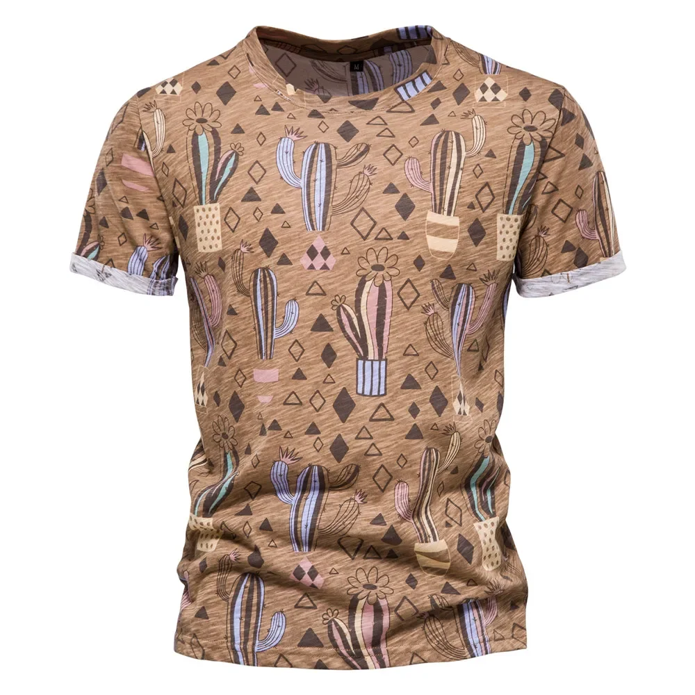 Стилни ежедневни мъжки тениски с 3D-принтом