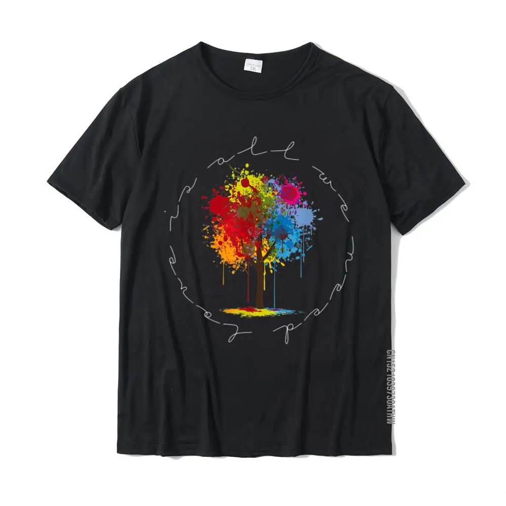 Тениска Pride Rainbow Tree Of Life с аниме В продажба, мъжки блузи, тениски за подарък, стръмни памучни тениски