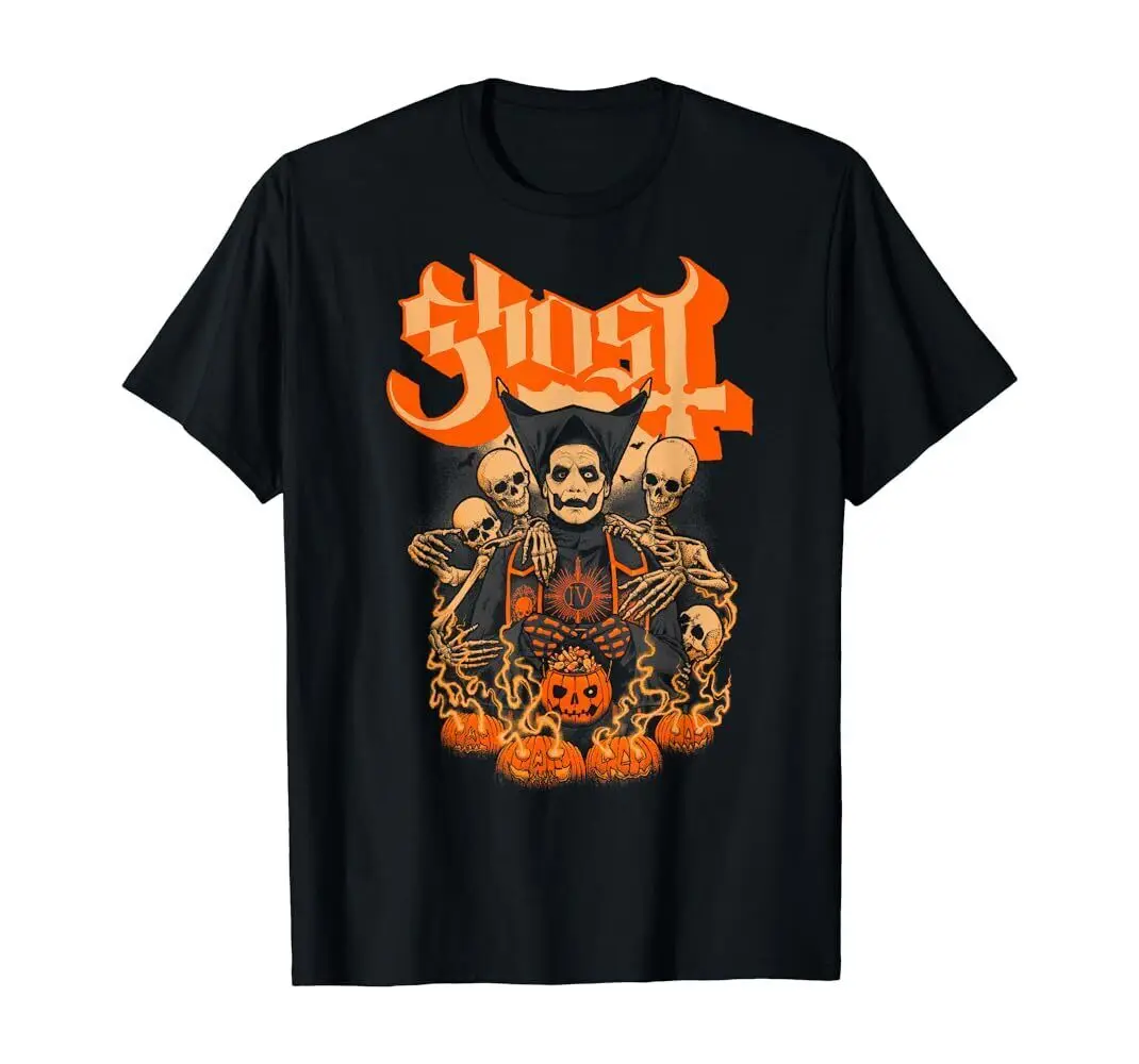 Тениска с къс ръкав The Ghost Band Тиква за Хелоуин Размер S-5XL A90632