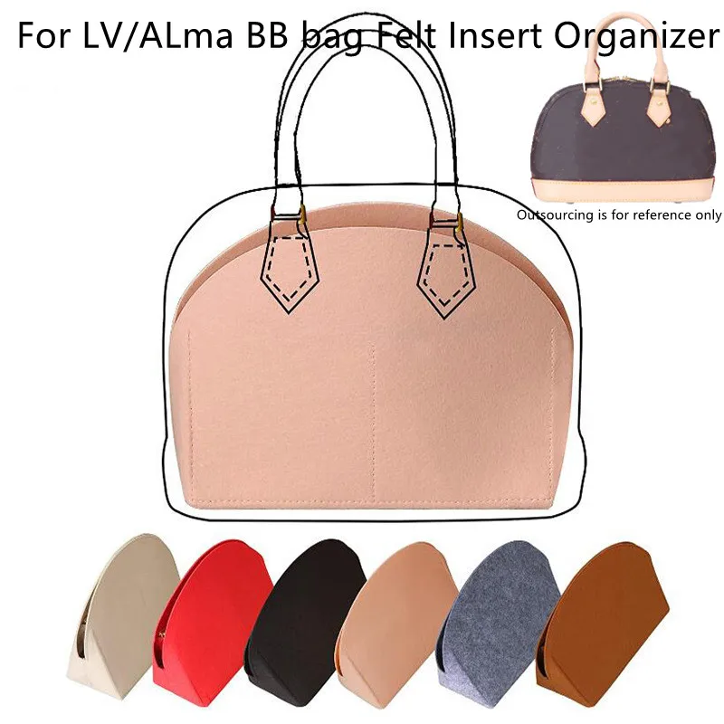 Филцови чанта, подложка, козметичен органайзер, части за чанти ALma BB Shell, косметичек, вътрешен калъф, подходящ за луксозни чанти за жени