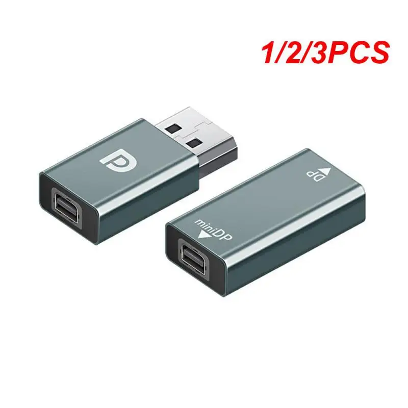 1/2 / 3ШТ Алуминиев 4K Displayport Mini DP-HDMI-съвместим адаптер 4K @ 60Hz 1080P жена-мъж за проектор, преносими КОМПЮТРИ