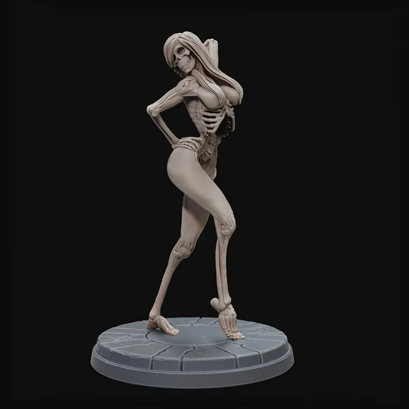 1/24 1/18 Модел от смола The Sexy Skeleton Figure Неокрашенная, без цвят RW-991