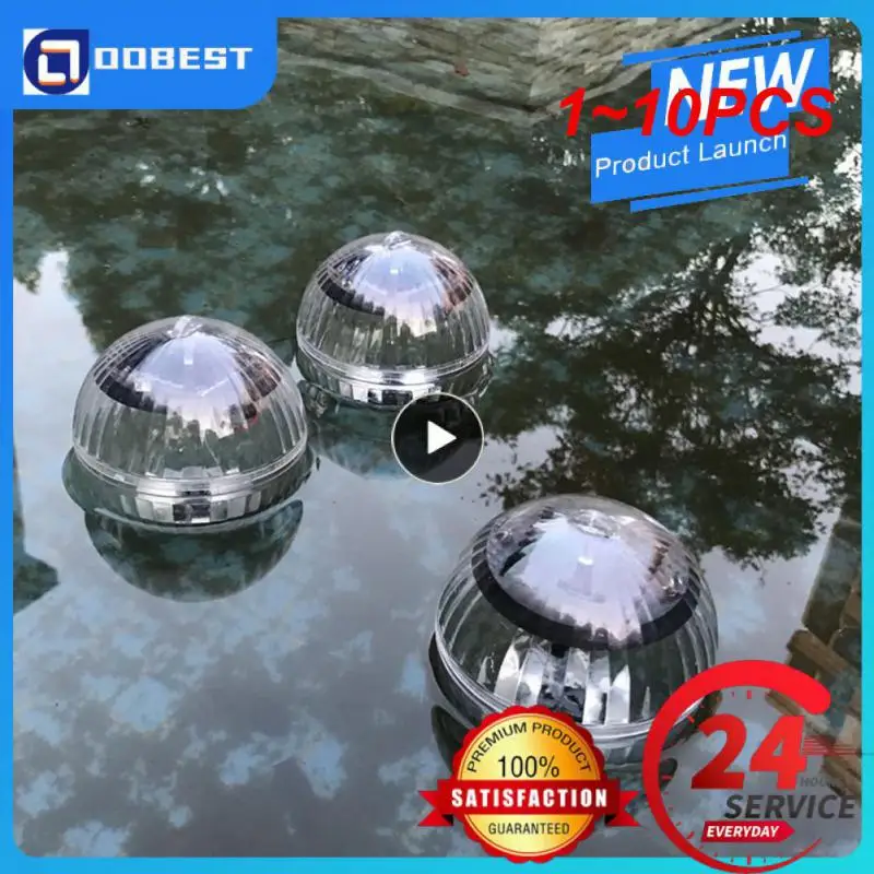 1 ~ 10ШТ Външна Плаващ Подводен топка лампа за слънчева енергия, с променящ се цвят, лека нощ за партито край басейна в двора на езерото, градина
