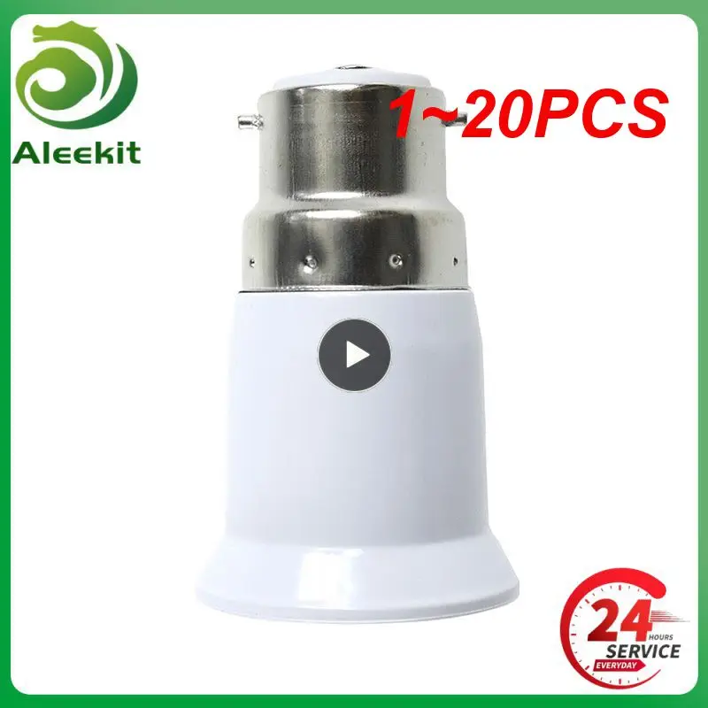 1 ~ 20PCS в цокъл на лампата E27 Преобразувател на основата на осп лампи с Негорими притежателя Адаптер Аксесоари за подмяна на гнездото на датчиците