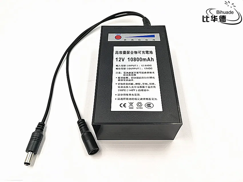 1 бр./лот 10800 mah литиева батерия Акумулаторна батерия dc полимерна batteria За монитор на двигателя Led лампа външна дубликат на Батерията