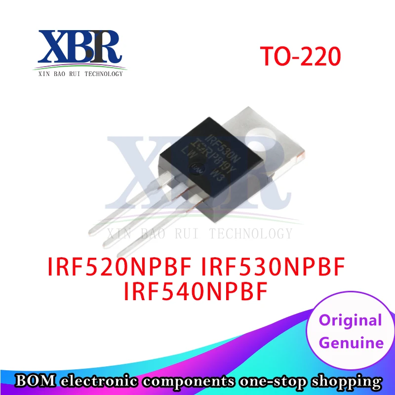 10 Бр IRF520NPBF IRF530NPBF IRF540NPBF TO-220 нови и оригинални 100% качество