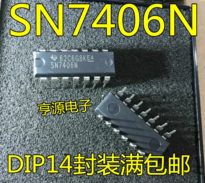 10 бр./lot 100% чисто нов SN7406N 7406 DIP-14