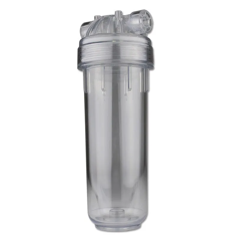 10-инчов Италианската прозрачна бутилка за Пречистване на вода Хранително-вкусовата ПАТ Двоен о-пръстен Филтър за високо налягане, Патрон Филтър бутилка
