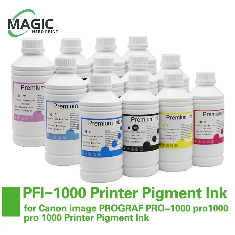 1000 МЛ Пигментирани мастила PFI-1000 PFI1000 Зареждане на мастило за принтер Canon image PROGRAF PRO-1000 pro1000 pro 1000 Пигментни мастила