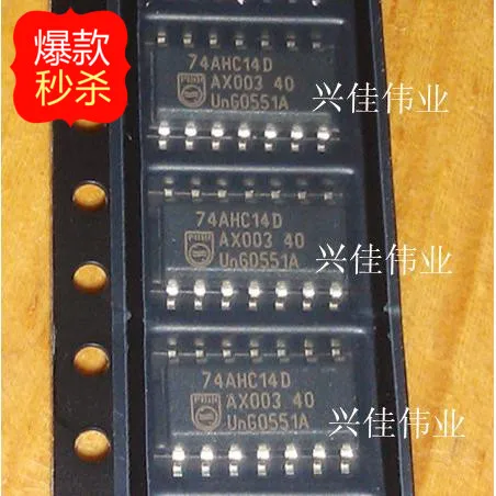 10ШТ Нови оригинални автентични логически чипове 74AHC14 74AHC14D SN74AHC14D SOP14