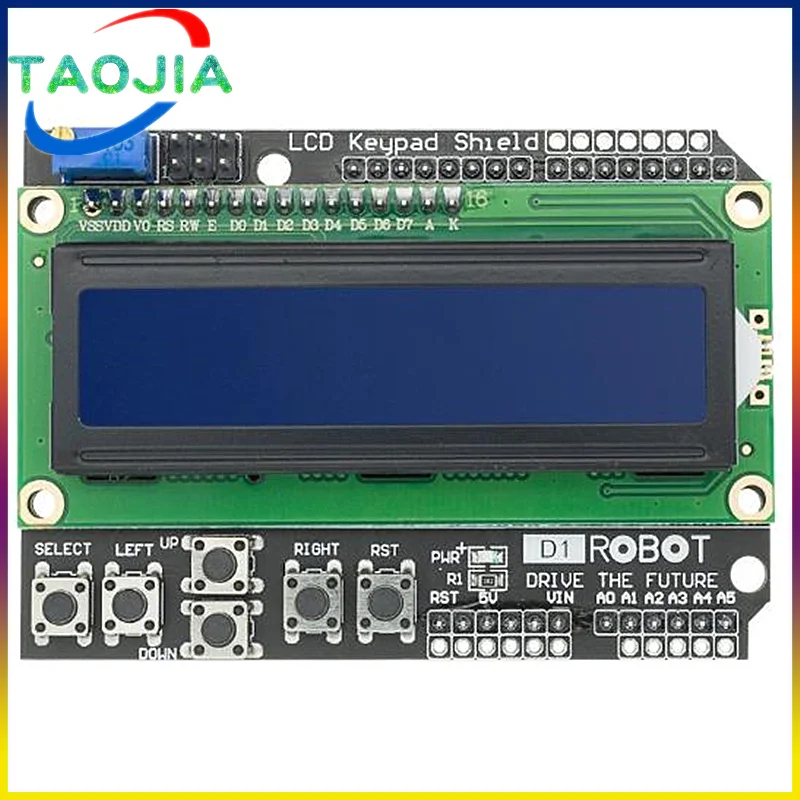 1бр LCD Екран и Клавиатура LCD1602 LCD 1602 Модулен Дисплей За Arduino ATMEGA328 ATMEGA2560 raspberry pi син екран