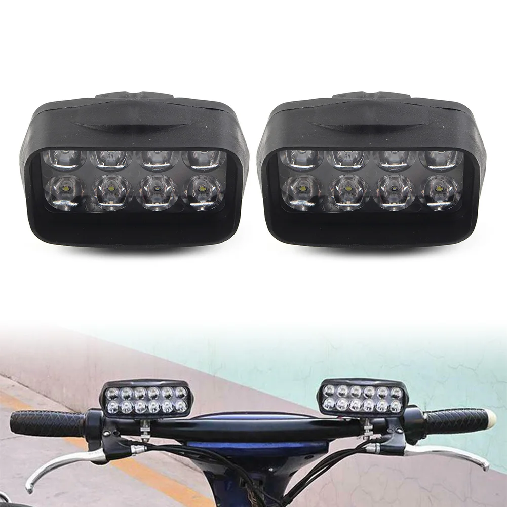 2 елемента фарове за мъгла, фарове за мотоциклети, 8-led светлина за осветяване на автомобилни UTV ATV скутери