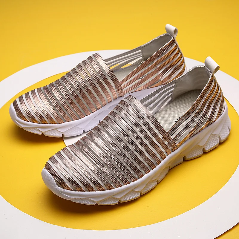 2023 Дамски обувки, удобни вулканизированная обувки с дишаща мрежа, дамски лека мързелива обувки, ежедневни обувки