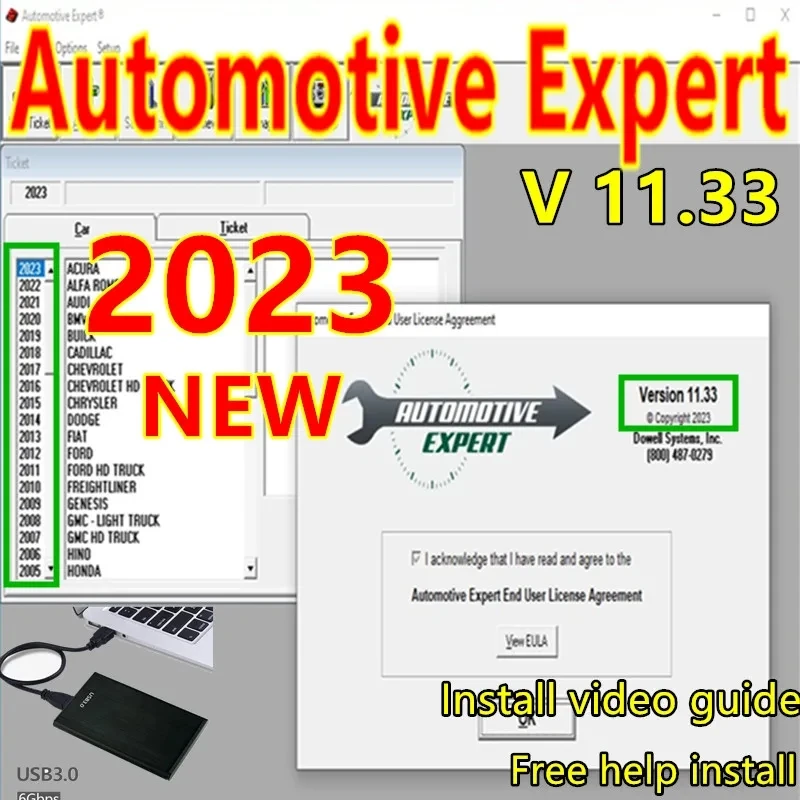 2023 НОВ Automotive Expert v11.33 v9.61 най-добрия софтуер за управление на магазин Пластир с изтекъл срок на годност безплатна помощ за инсталиране на автомобилния софтуер