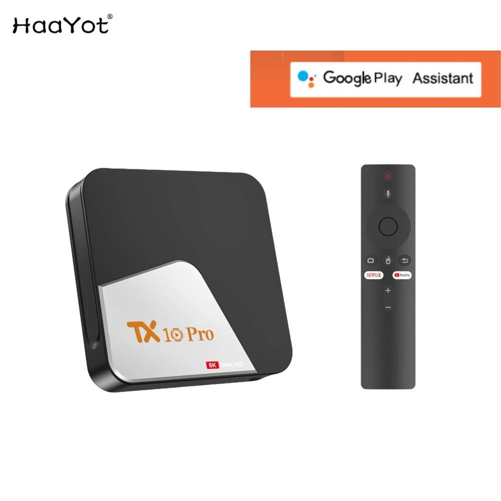 2024 HaaYot 13 Android Smart TV Box с двойно Wifi 4K 2 GB 16GB Телеприставка Android media player Поддръжка на Google Assistant
