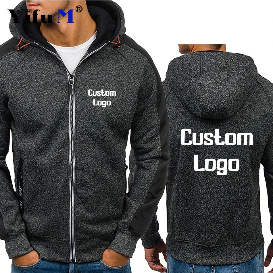 2024 Мъжки ежедневни hoody с логото на корпорация, яке-жилетка с цип, памучен hoody с качулка, палта M-3XL