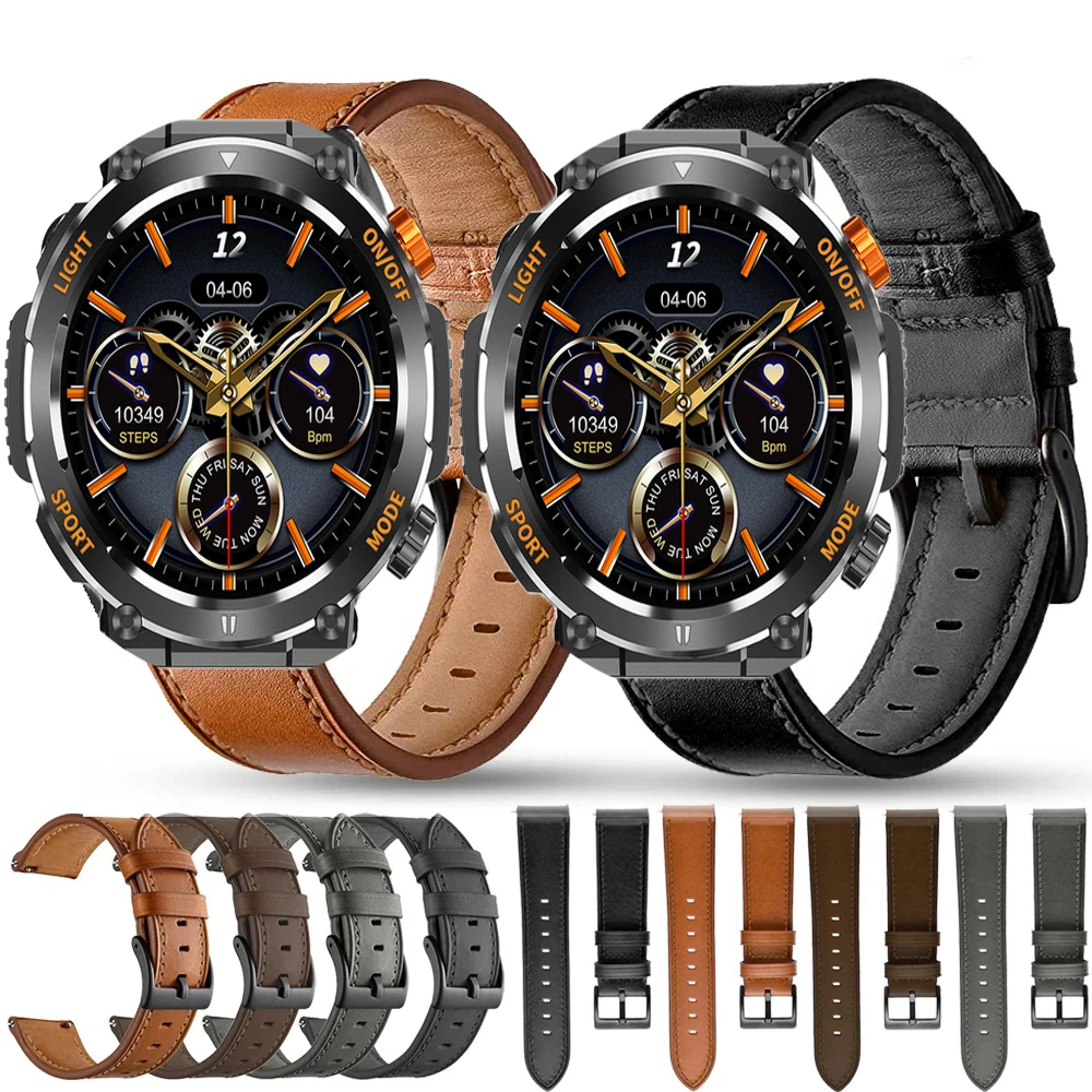 22-мм кожена каишка за часовник COLMI V68 Smart Wriststrap, Быстросъемный гривна за часа COLMI V68, аксесоари за часовници