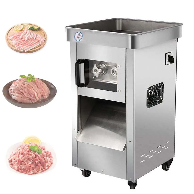 220/ 110 В Най-популярната търговска машина за рязане на месо, свинско и говеждо месо, машина за мелене на месо от неръждаема стомана