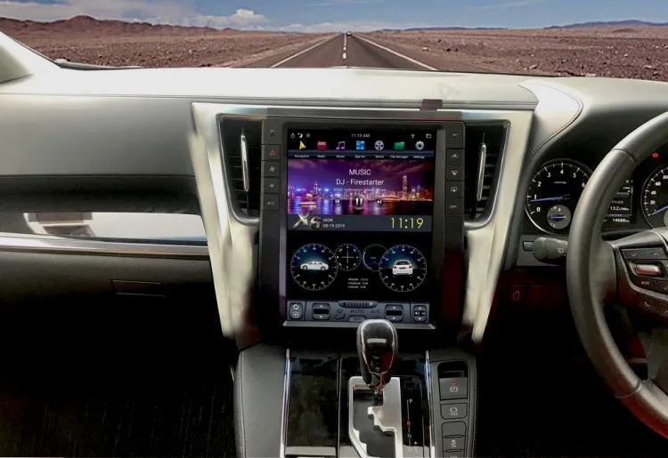 2din Android 12 CarPlay Qualcomm 665 Восьмиядерный Радиото в автомобила На Toyota Alphard 30 2015 + GPS Навигация Мултимедиен Плеър Главното Устройство