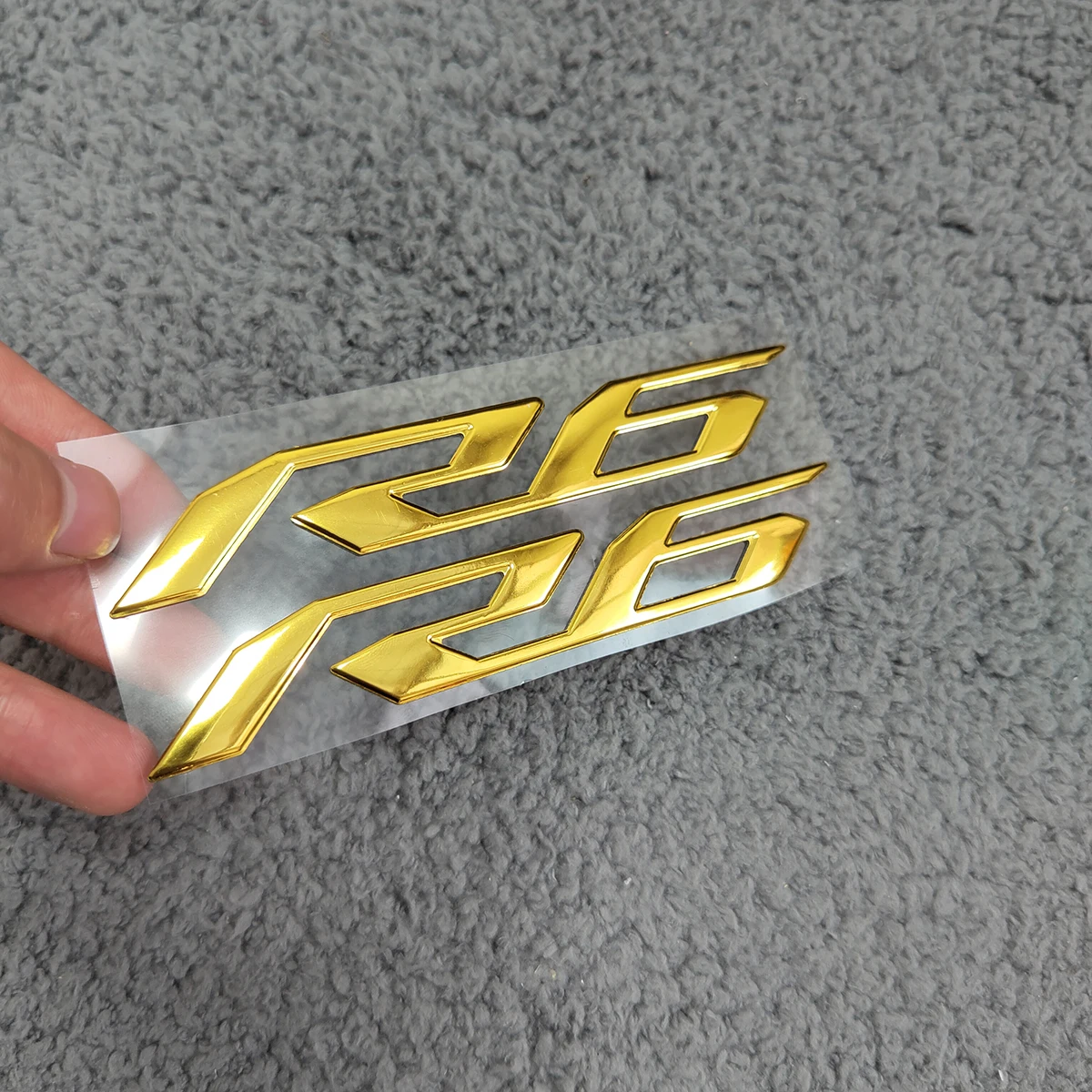 3D златен стикер на мотоциклет R6 с логото на стикер на резервоар за Yamaha Yzf