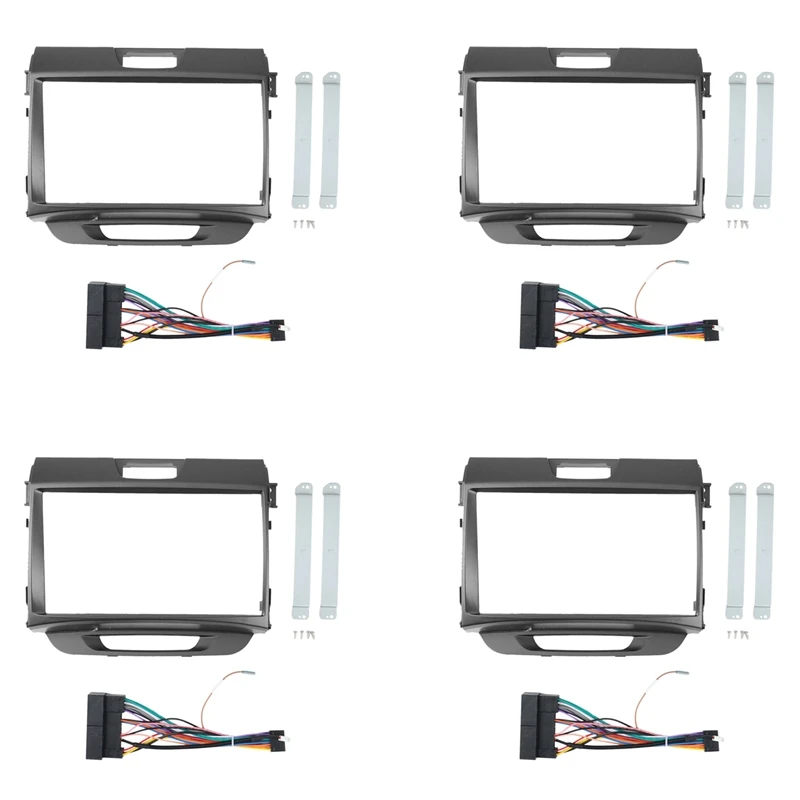 4шт 9-инчов автомагнитола за KIA SPORTAGE 2010-2016 Комплект за инсталиране на стереоплеера към панела на таблото 2Din Рамка