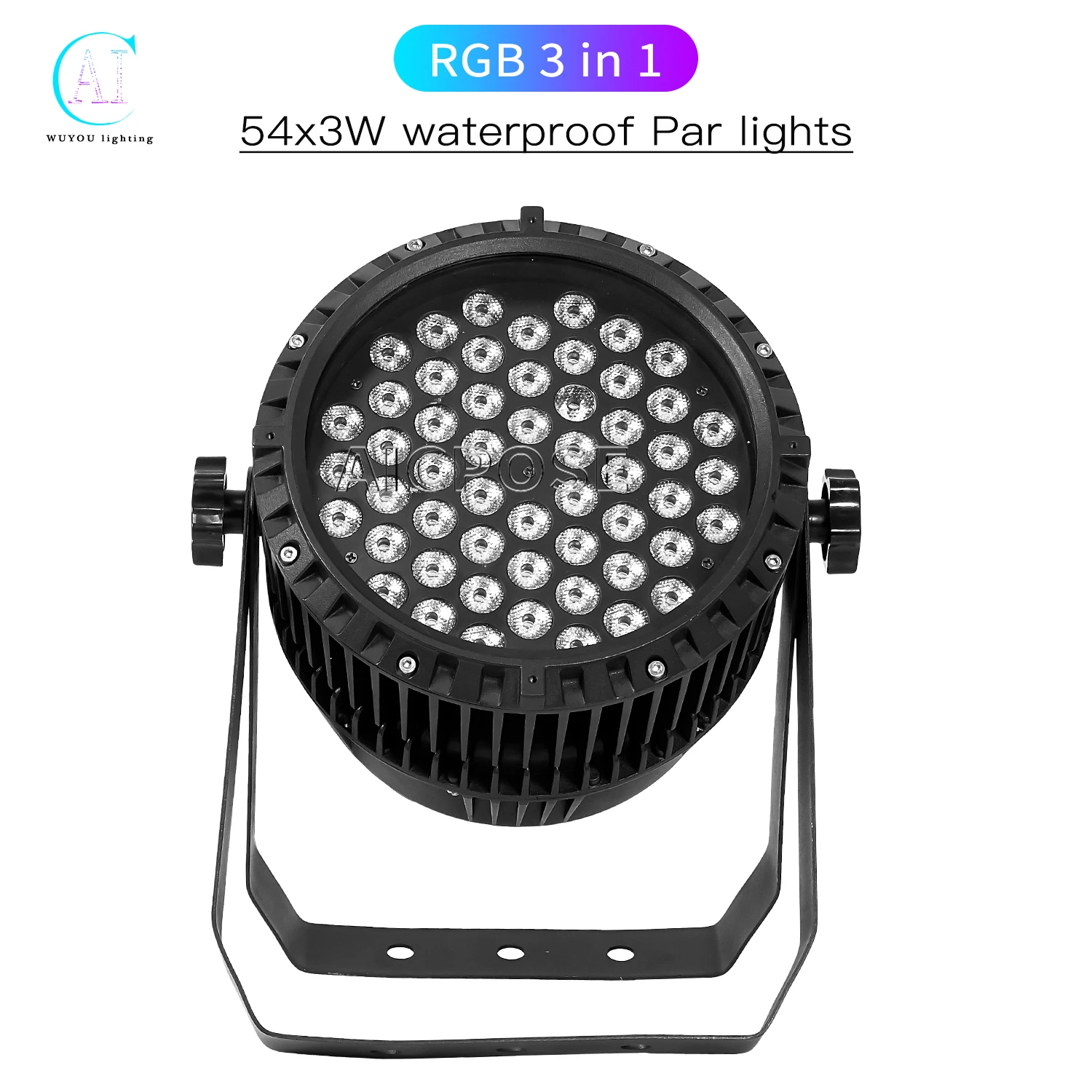 54x3 W RGBW Цветна водоустойчива с RGB лампа 3 в 1 LED Par Light Професионално осветление сцена за изяви в дискотека на DJ на открито