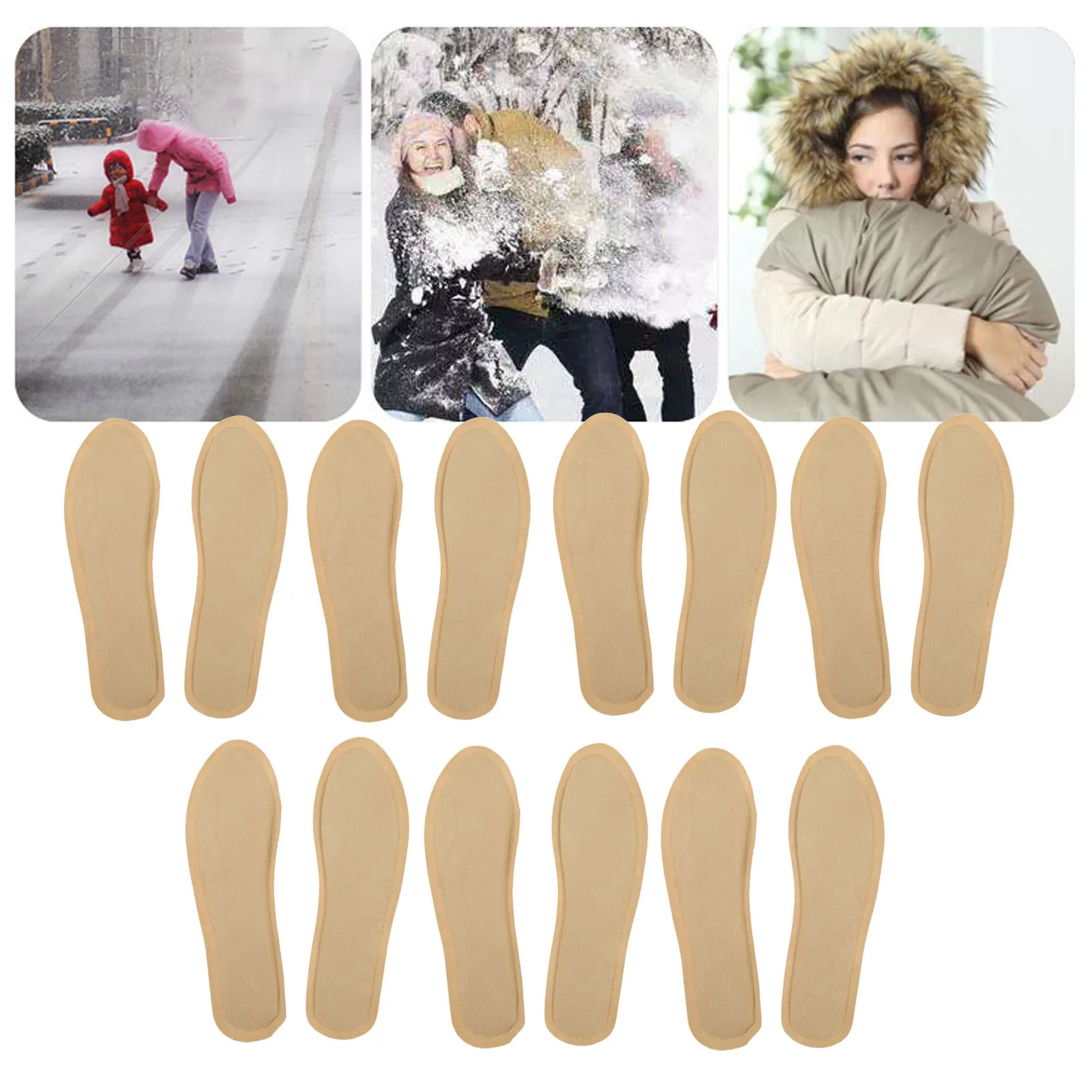 7 Двойки женски грелок за краката, стелка, за Еднократна употреба Самонагревающаяся Топло стикер за краката, Загряващ Пластир за тяло за зимата