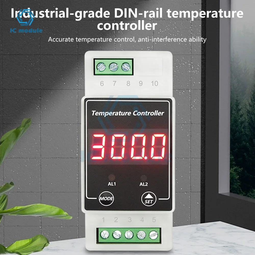 AC100-240V DC8-24V Дигитален термометър Терморегулятор Регулатор на температурата Измерване на температурата на Универсален термостат