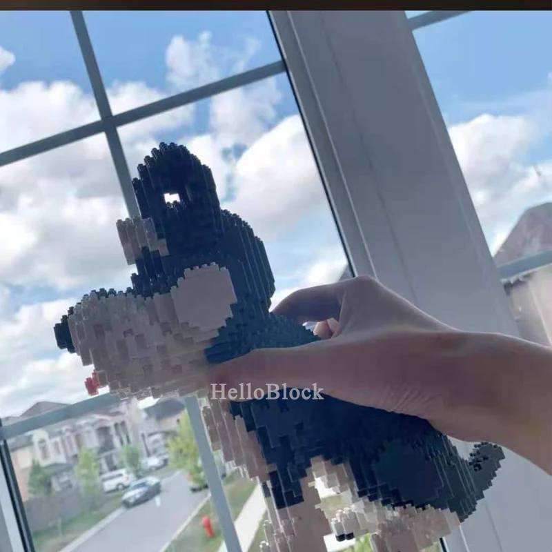 Balody 16049 Сив Шнауцер Домашно Куче Градивен елемент на Животните 3D Модел 2100шт Малки Диамантени Мини Тухли, Играчка за Дете на Коледен Подарък