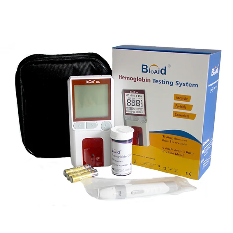 Bioaid Измерител на хемоглобина домашно ползване Анализатор на Анемия за откриване на HB HCT и Детектор на хемоглобина analyzermedicos accesorios