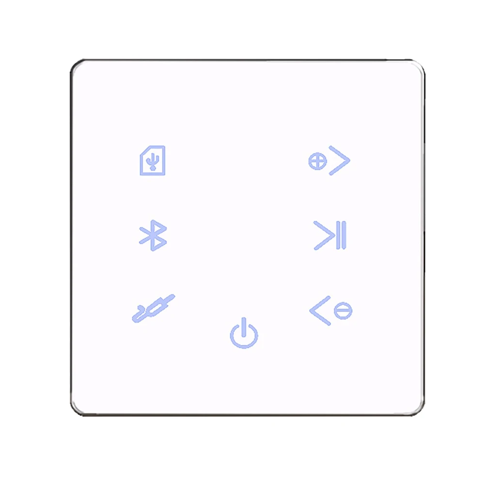 Bluetooth-усилвател в стената, USB SD-карта, музикална викторина, на фона стерео уредба, ресторант (бял)