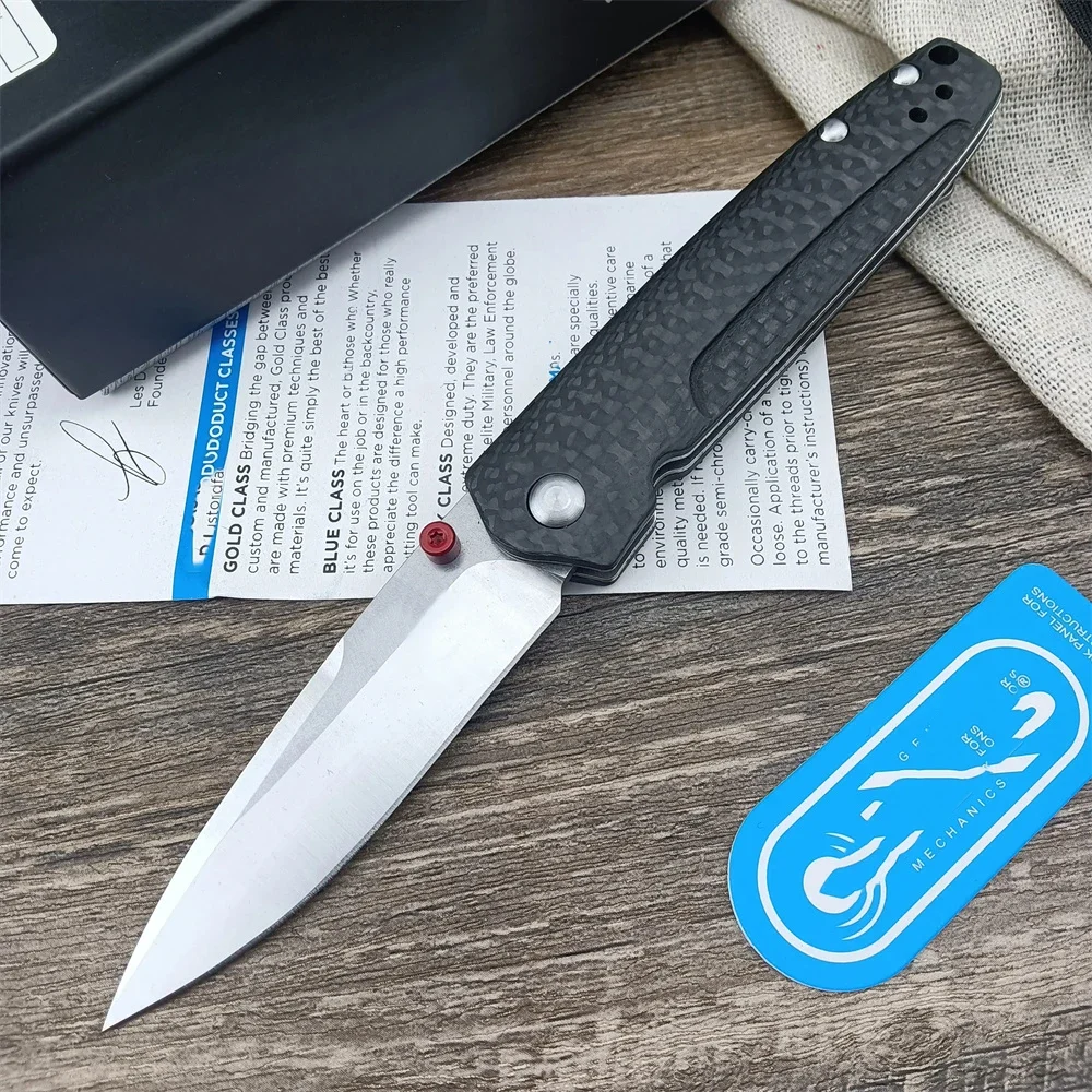 BM 485 /485CF Джобен нож Valet Outdoor D2 Нож с дръжка от въглеродни влакна, тактически сгъваеми ножове за самозащита, оцеляване, лов