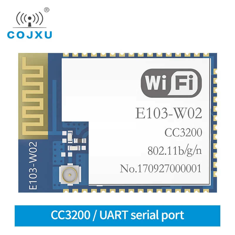 CC3200 2,4 Ghz Wifi модул cojxu E103-W02 SMD радиочестотни радиостанцията 2,4 Ghz WiFi предавател Приемник за печатни платки антена