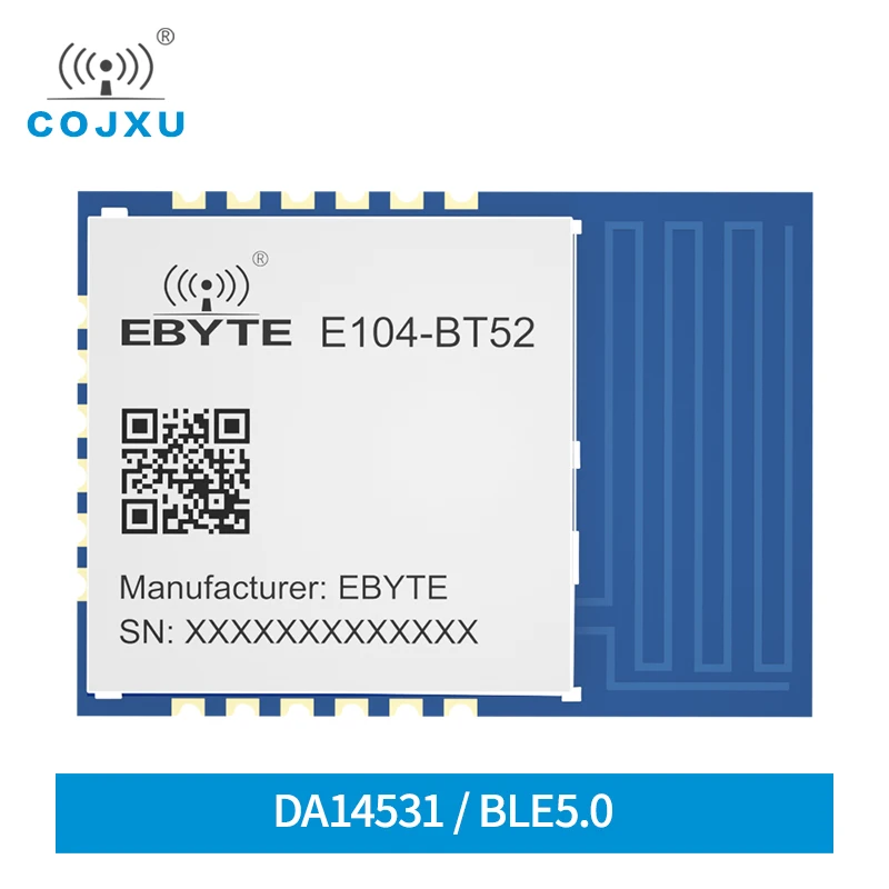 DA14531 Модул Bluetooth-Uart с ниска консумация на енергия BLE5.0 Beacon Ibeacon Модул за безжичен предавател и приемник МОЖНО E104-BT52