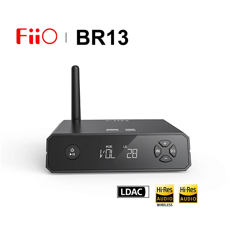 FiiO BR13 Hi-Res Bluetooth Аудио 5.1 Приемник, Усилвател за слушалки, поддръжка на 7 Режима Bluetooth LDAC за лек автомобил/за домашно динамиката на audirect