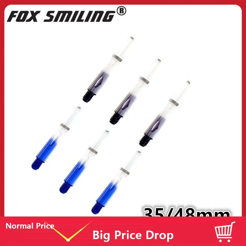 Fox Smiling Синьо-черни 35/48 мм Найлонови, пластмасови Накрайници за стреличките 2BA За професионални аксесоари Dardos