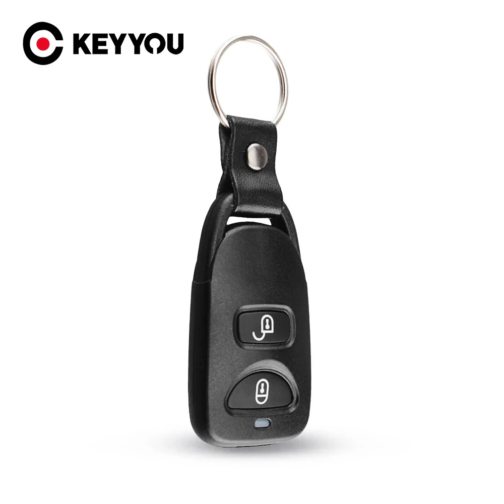 KEYYOU, калъф за дистанционно ключ, ключодържател, 2 + 1 бутон за Hyundai Tucson Elantra, 3 бутона