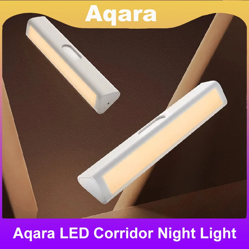 Led нощна светлина за коридор Aqara, умен лампа с датчик за движение на човешкото тяло, със сензор за Xiaomi Smart Home, нощни проход
