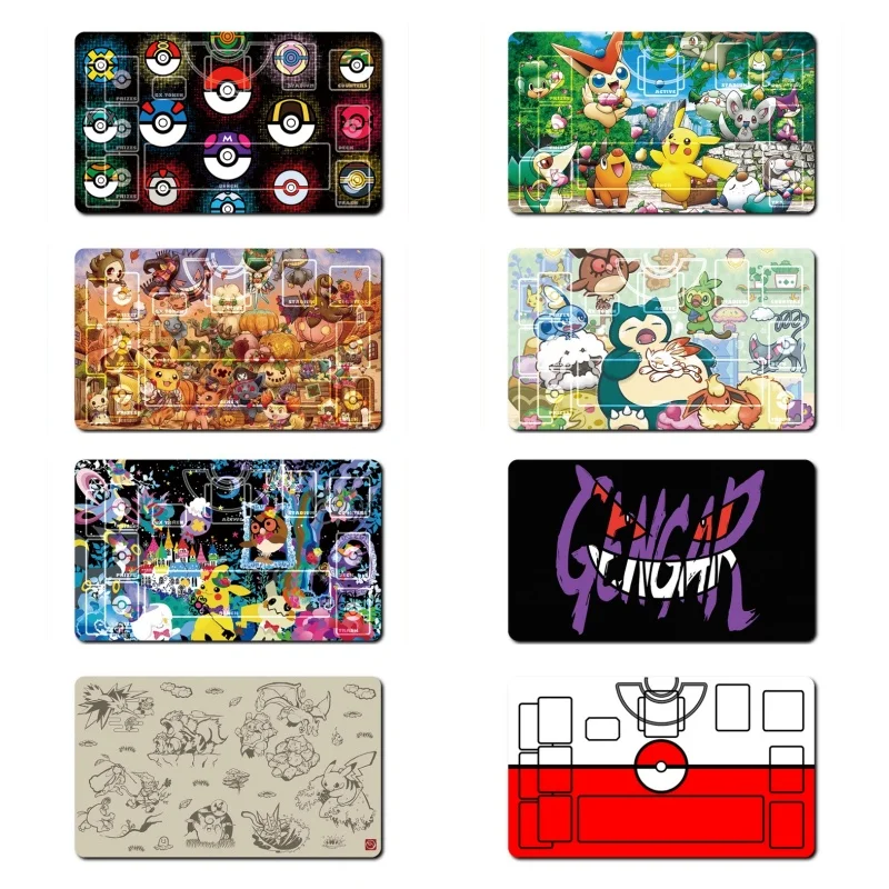 Pokemon Мушкам Топка Gengar Jigglypuff Герои аниме игри, домашно направени карти класическата серия, гумена са подбрани карта, дуэльный мат