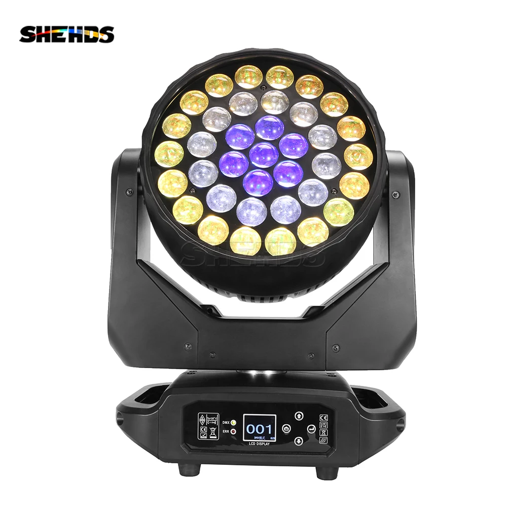SHEHDS LED 37x15 W Wash ZOOM RGBW 4 В 1 Движат главното осветление Йерархичен модел лъч DJ Stage Light