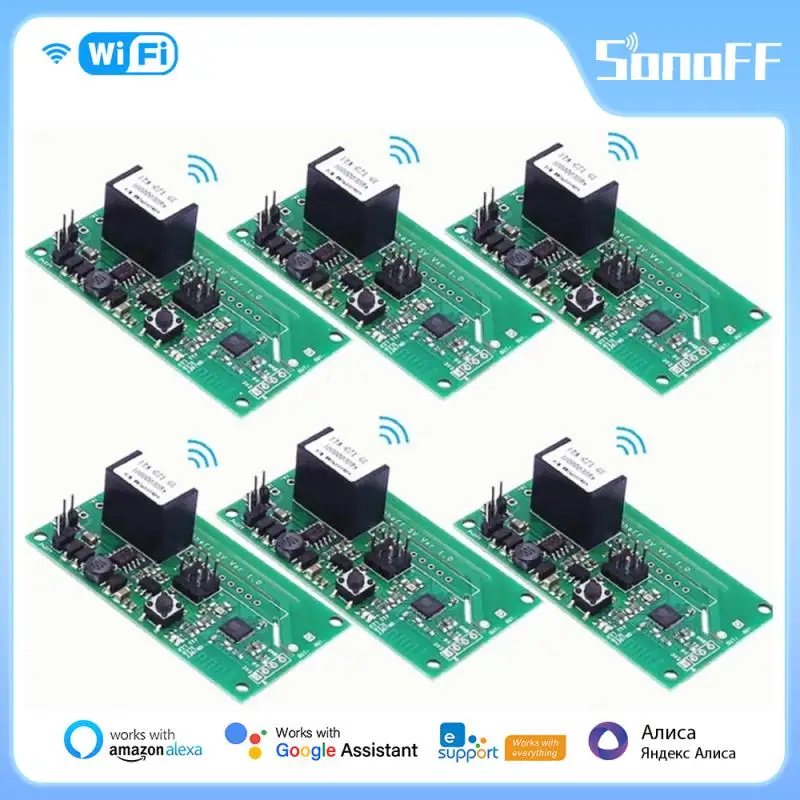 SONOFF SV Wifi Smart Switch Релеен модул за безопасно напрежение 5-24 В, безжичен ключ за Управление на умен дом чрез Ewelink Алекса Google Home
