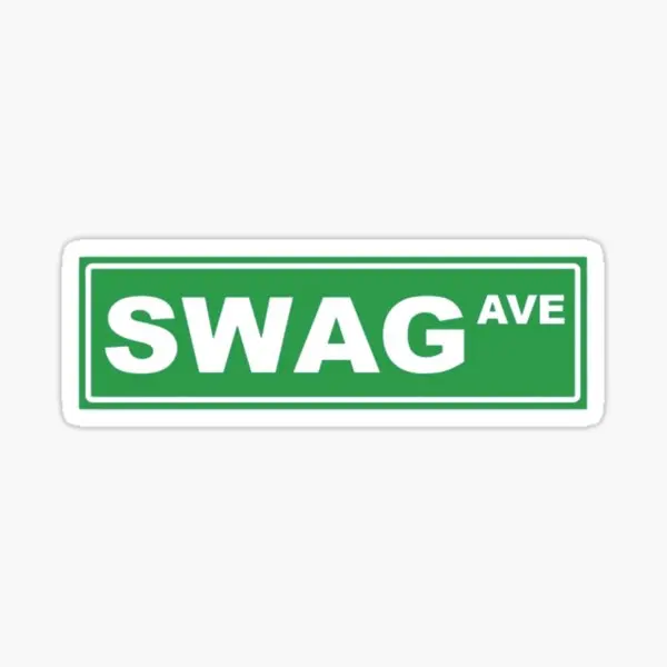 Swag Avenue, 5 бр., автомобилни стикери за бижута, детски cartoony фон за дома, Бутилки за вода, броня за хладилника, аниме арт, сладки етикети