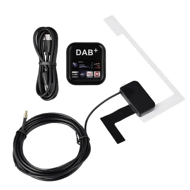 USB адаптер за окачване на USB-адаптер за автомобил на автомобилното радио, съвместим с версия 4.1-11.0 С антена и приемник