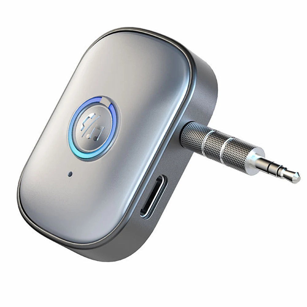 V5.3 Bluetooth съвместим с AUX адаптер, безжични хендсфри, аудиоадаптер 3,5 мм за автомобилни говорители, стерео слушалки