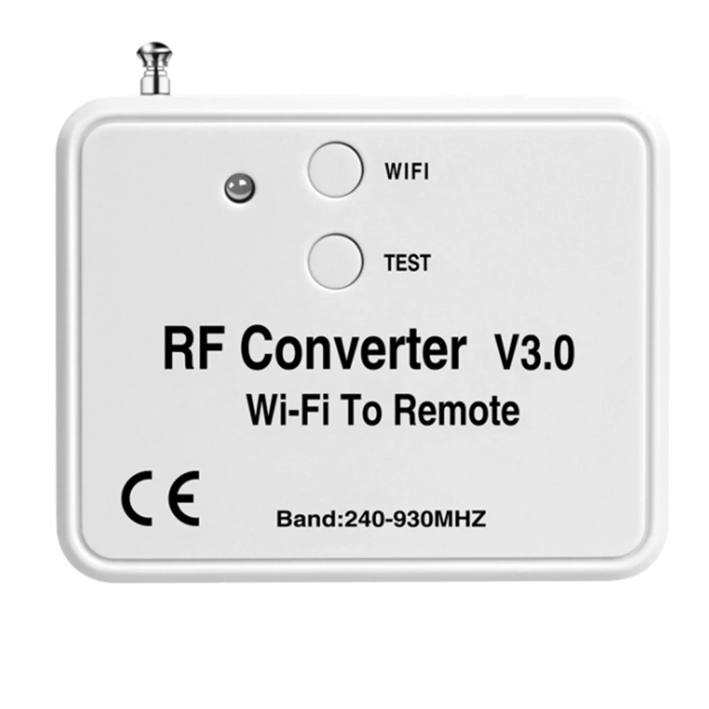 Wifi Датчик за дистанционно управление на Rf Радиочастота Wifi дистанционно управление 240-930 Mhz за гаражни врати smart home