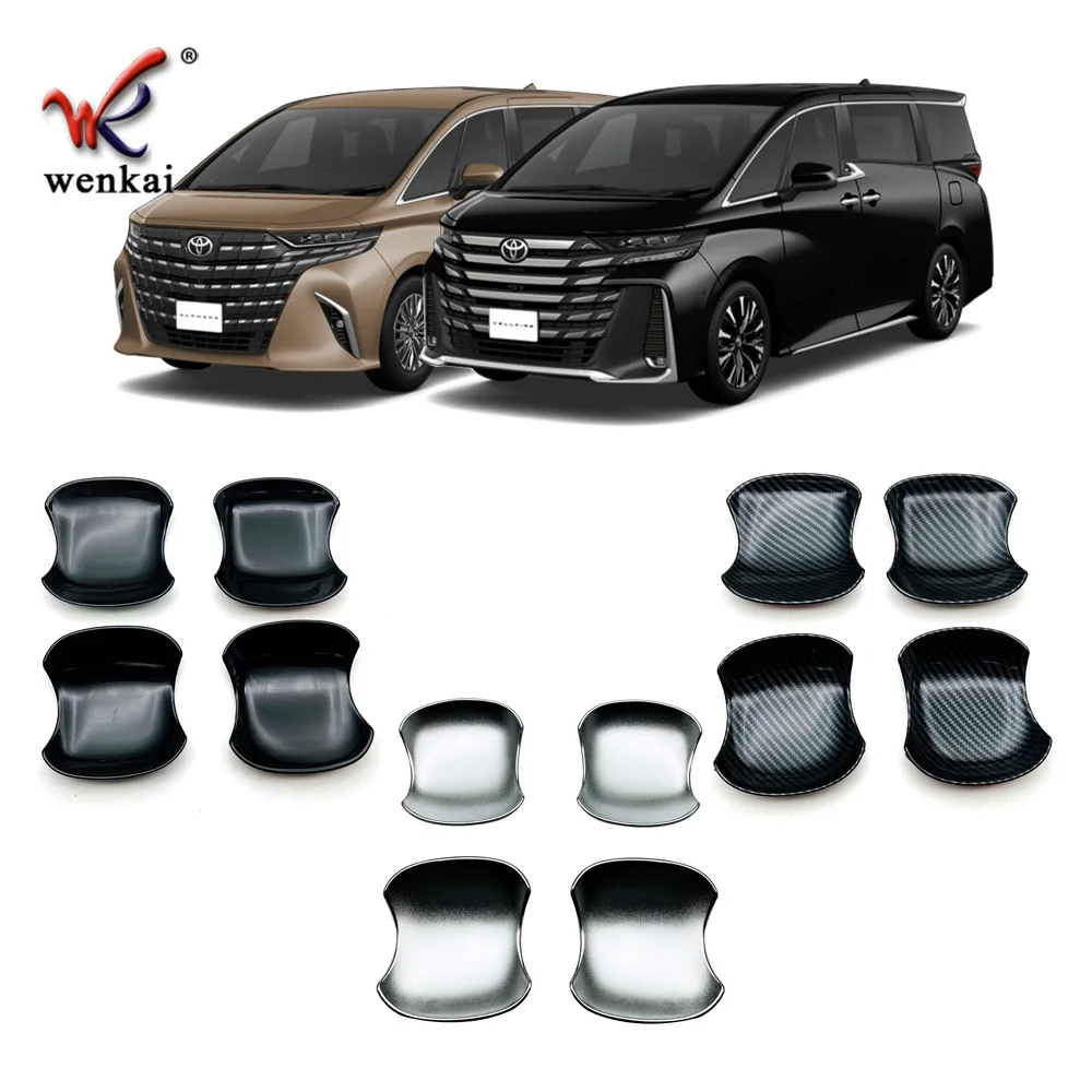 автоаксесоари за Toyota Alphard/vellfire 40 2023, Защитно покритие на купата външната врата, декоративни стикери за автомобил с пайети